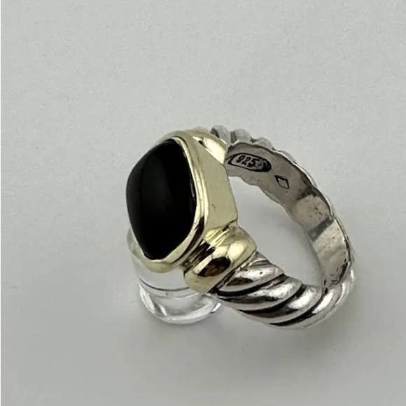 David Yurman Black Onyx Noblesse ring - Picture 3 of 9